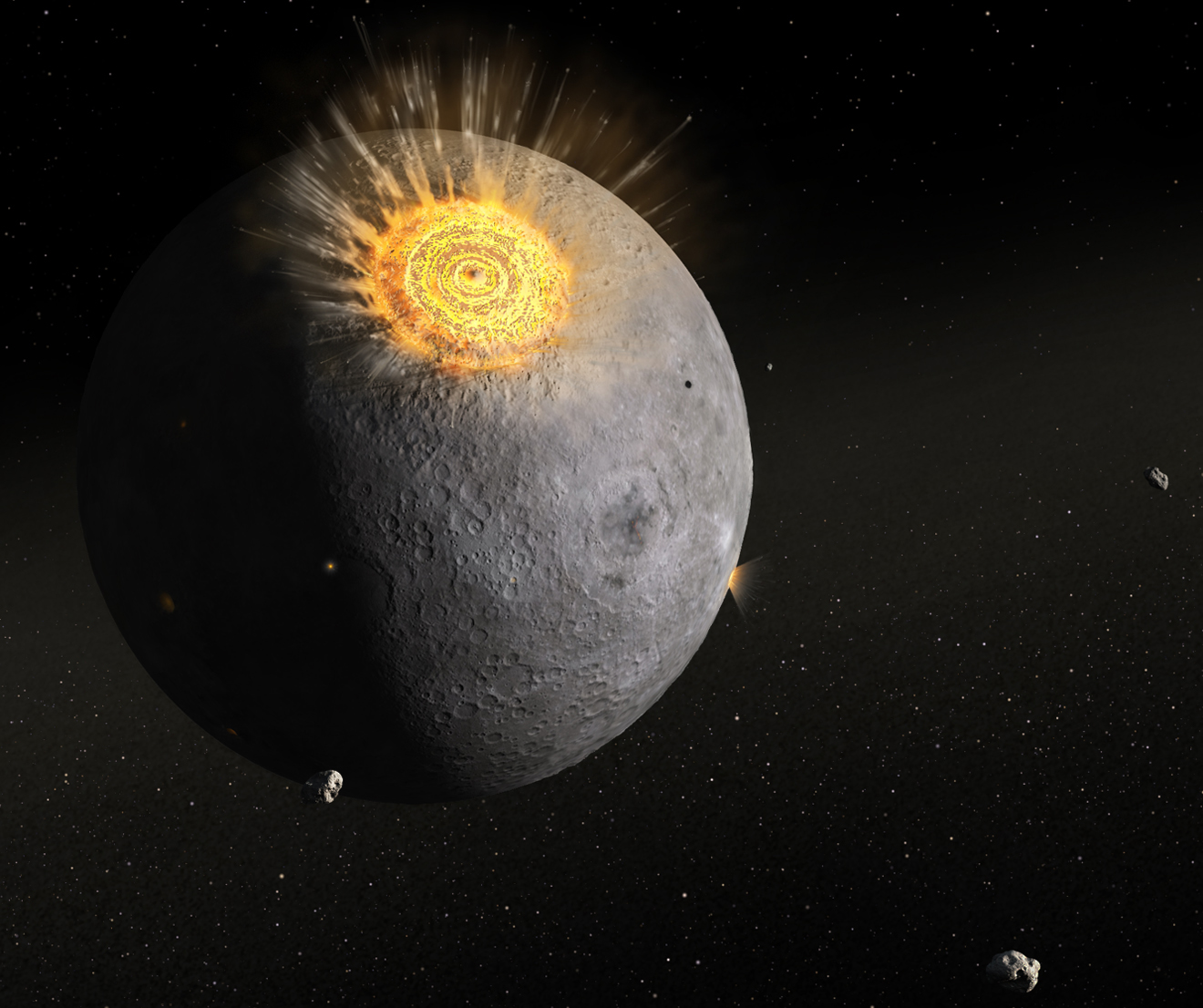 Moon Rocks Reveal Evidence of Ancient Asteroid Barrage